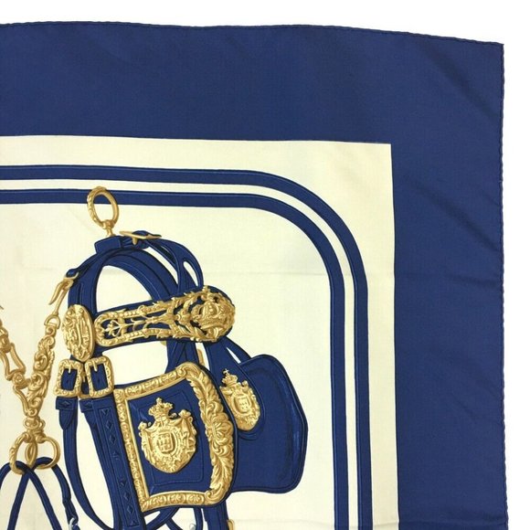 724211L Hermes Scarf Brides de Gala Carre 90 Multicolor Silk 100% - Picture 3 of 9